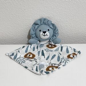 Max & Olivia Mini Lion Security Blanket Lovey Green Jungle Baby Toy Plush Knit